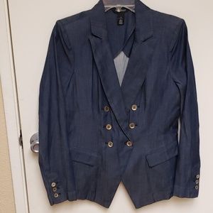 WHBM denim blazer